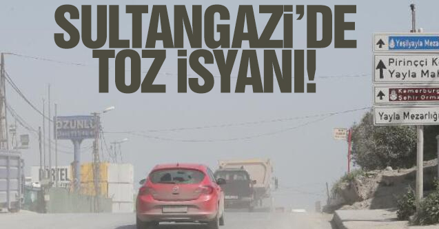 Sultangazi'de vatandaşların toz tepkisi: Dışarı çıkamıyoruz