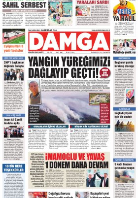 DAMGA Gazetesi - 09.08.2021 Sayfaları