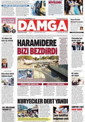 DAMGA Gazetesi - 13.08.2021 Sayfaları