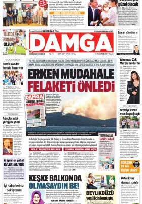 DAMGA Gazetesi - 22.08.2021 Sayfaları