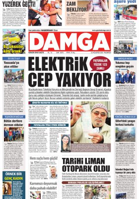 DAMGA Gazetesi - 23.08.2021 Sayfaları
