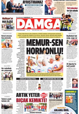 DAMGA Gazetesi - 26.08.2021 Sayfaları