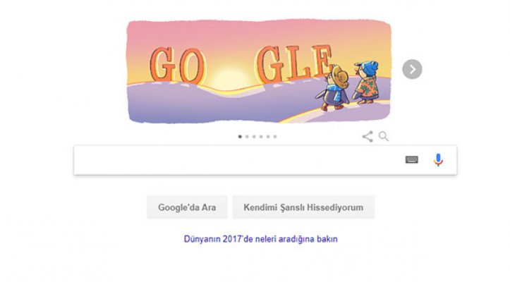 google 2018 ilk gün doodle